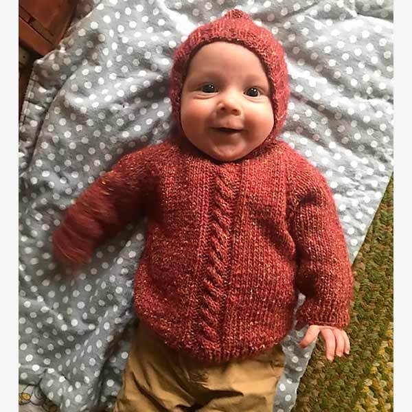 © Zip up a Baby Sweater by Marge Webster • www.ravelry.com