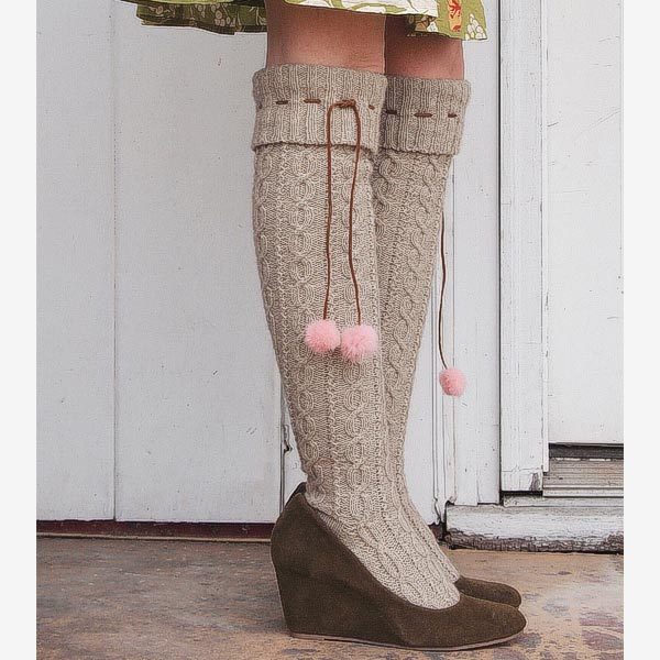 © #12 Over Knee Socks by Yoko Hatta • www.ravelry.com