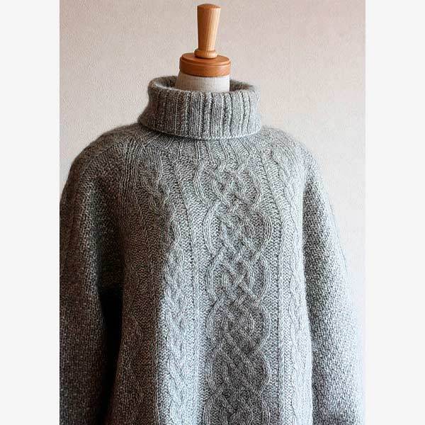 © B. Aran Long Pullover by Yoko Hatta • www.ravelry.com