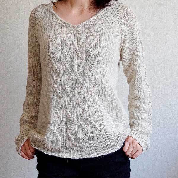© Offshore V Neck by Bristol Ivy • www.ravelry.com