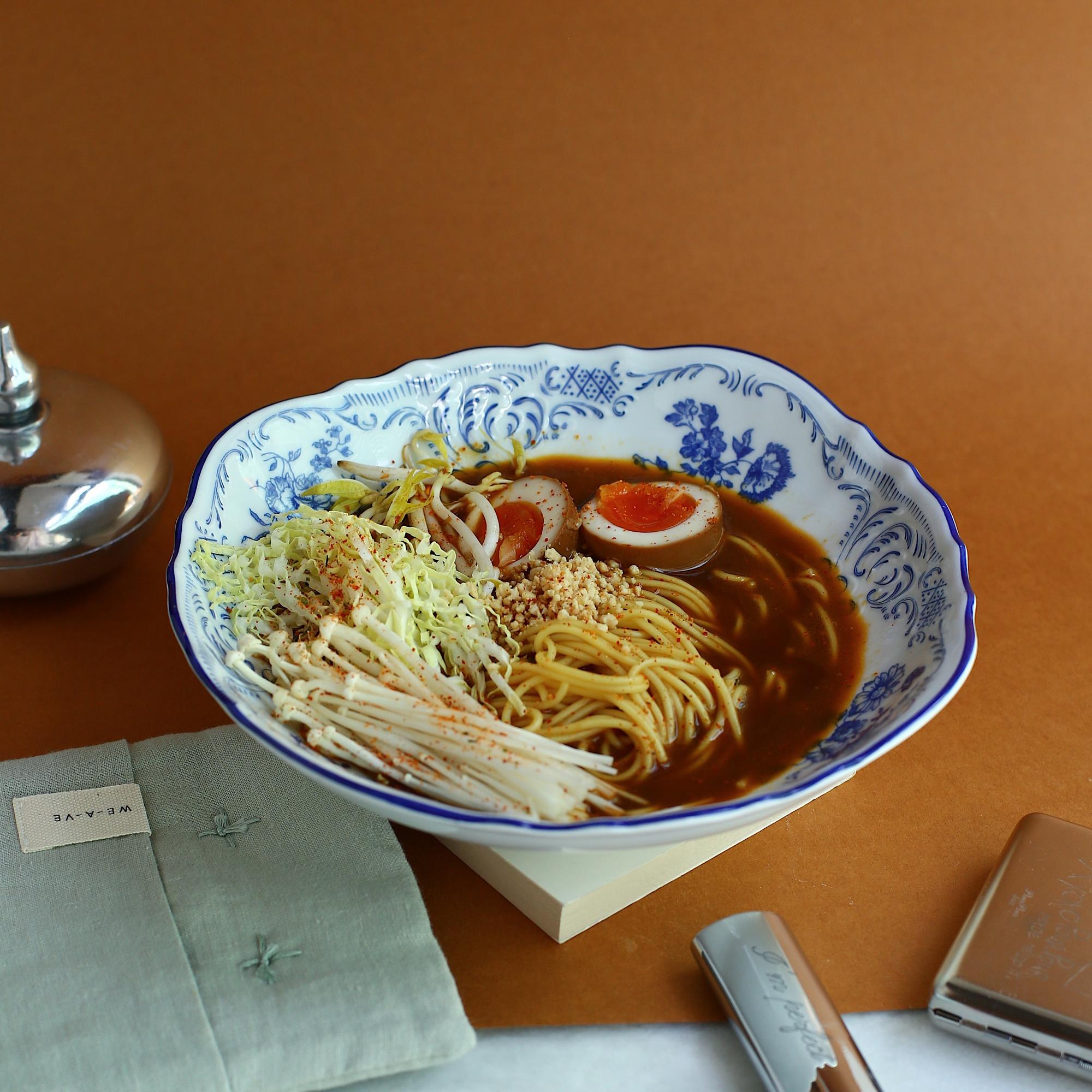 Сырный рамен, арахис