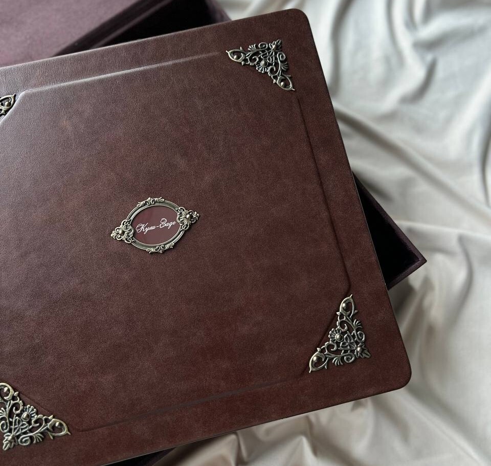 Примеры готовых кожаных фотоальбомов Natra